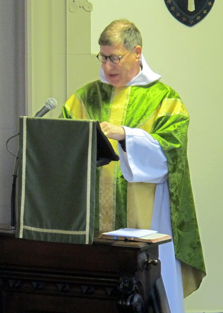 The Rector, Canon Allan Macleans preaches - on St Fillan.