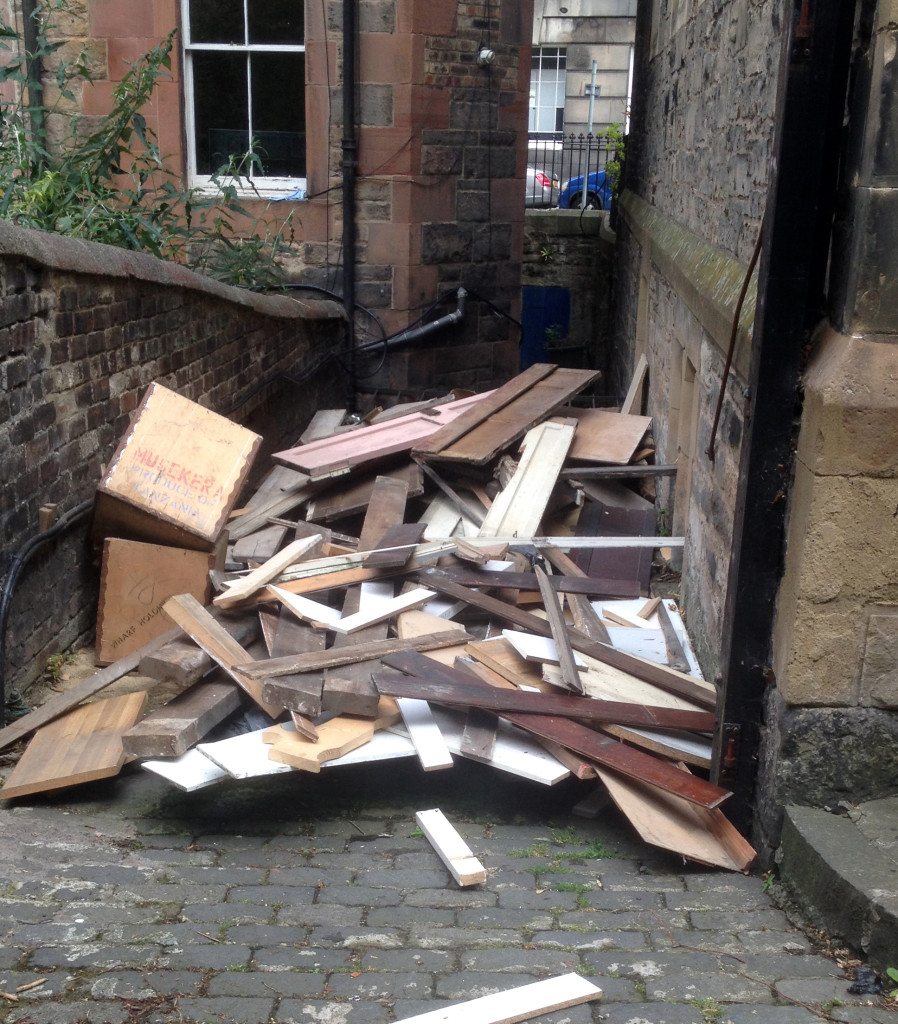 Some of the rubbish to be removed from St Vincent's in July 2015.