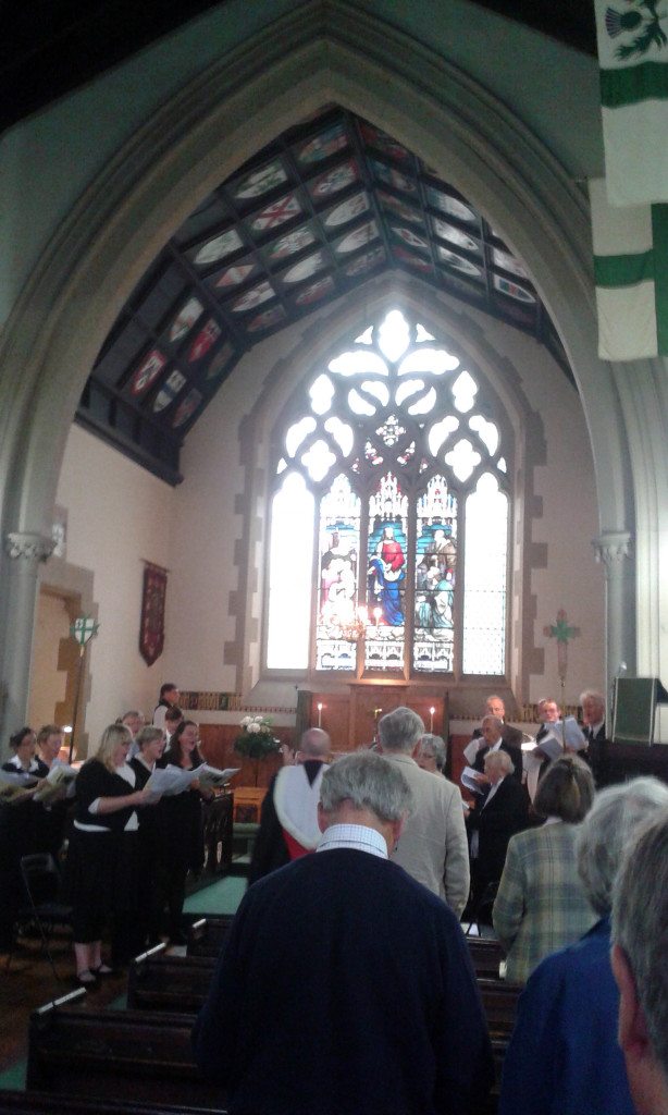 Choral Evensong at St Vincent's on Saturday 22nd August 2015 as part of the Edinburgh Festival Fringe