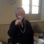 Anne Jarman at her retirement and thank you party at St Vincent's on 6th September 2015 - many, many years of responsibility for the best of congregational parties.
