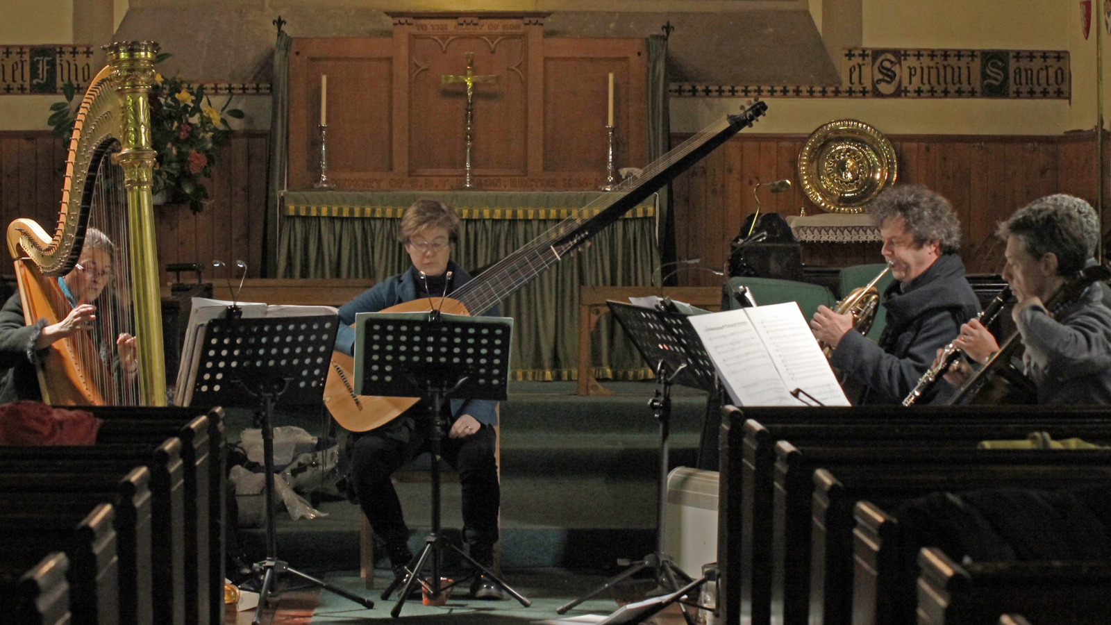 Hebrides Ensemble spent three days rehearsing in St Vincent's at the end of November 2015.
