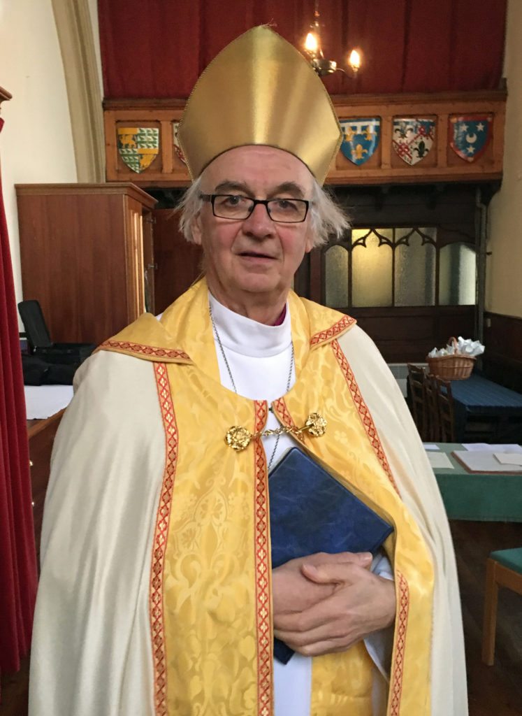 The Right Reverend Brian Smith, sometime Bishop of Edinburgh, who conducted the marriage of Andrew and Lucy at St Vincent's on Saturday 28th May 2016.